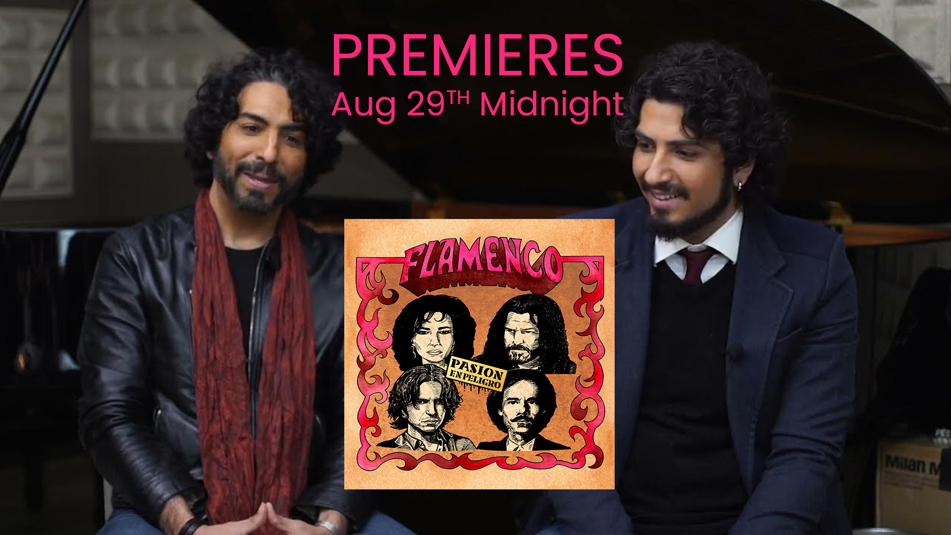 Flamenco documentary premiere announcement featuring legends La Susi, Pedro Cortés, and Diego Amador.